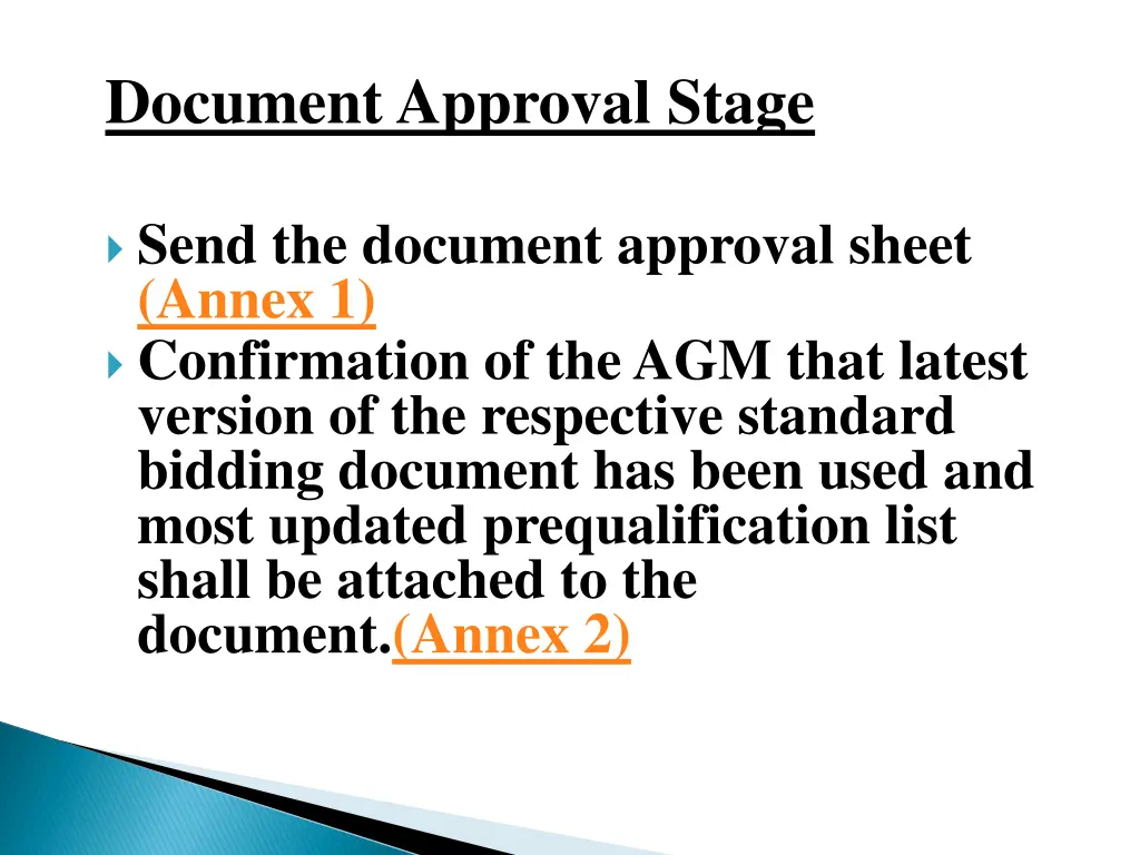 document approval stage