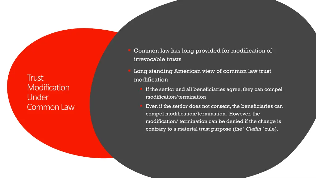 common law has long provided for modification