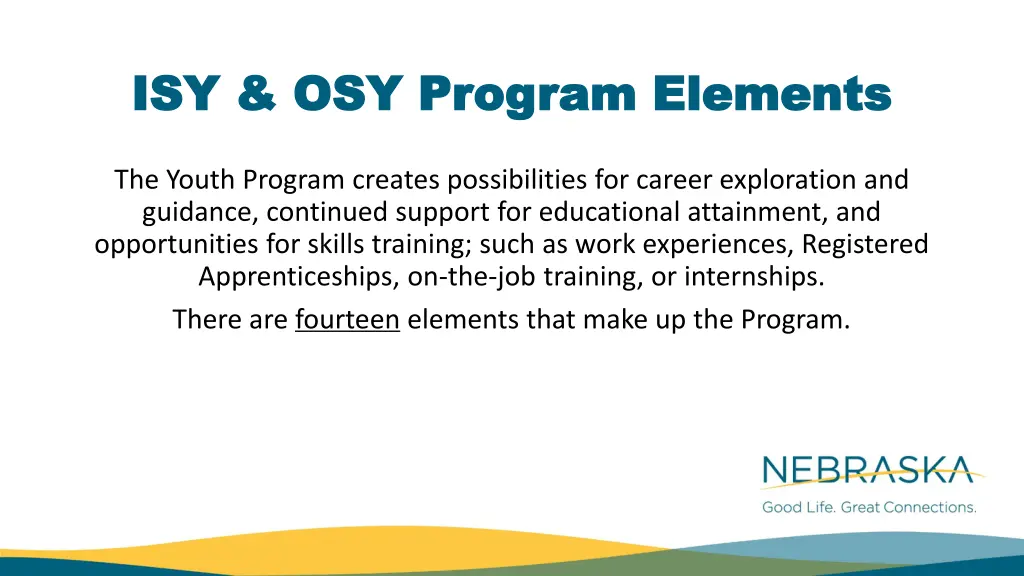 isy osy program elements isy osy program elements