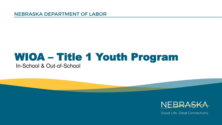 wioa wioa title 1 youth program title 1 youth