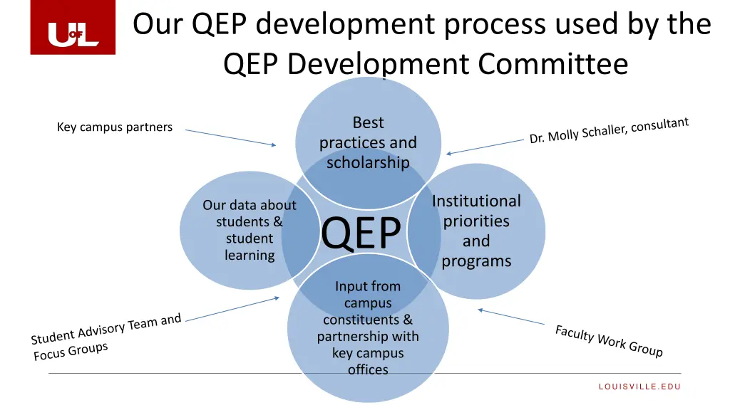 our qep development process used