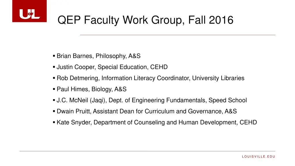 qep faculty work group fall 2016