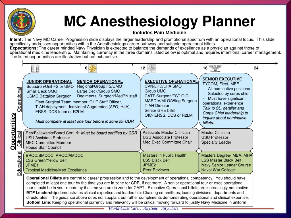 mc anesthesiology planner includes pain medicine