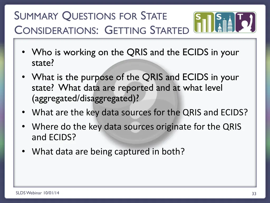 s ummary q uestions for s tate c onsiderations