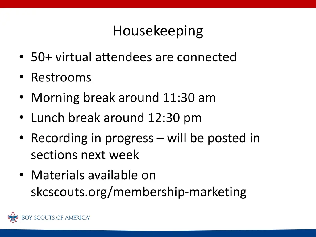 housekeeping