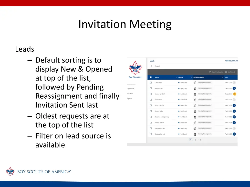 invitation meeting