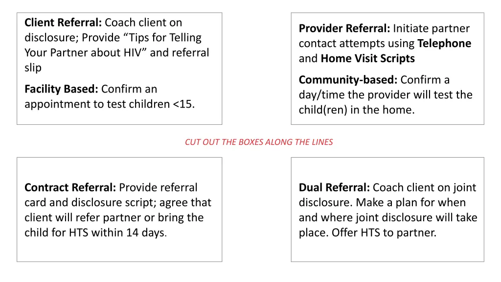 client referral coach client on disclosure