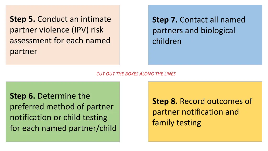 step 5 conduct an intimate partner violence