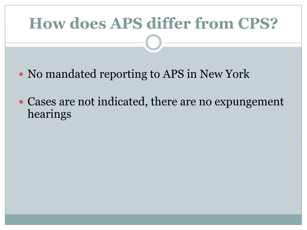 how does aps differ from cps