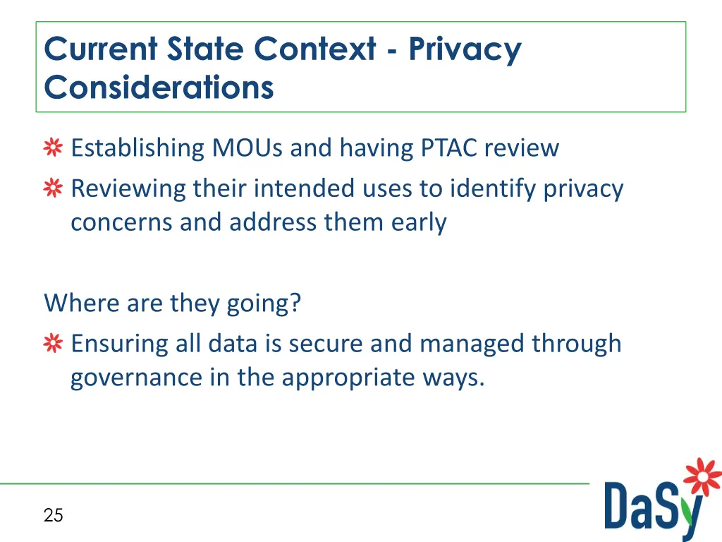 current state context privacy considerations