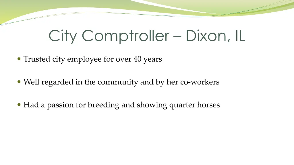 city comptroller dixon il