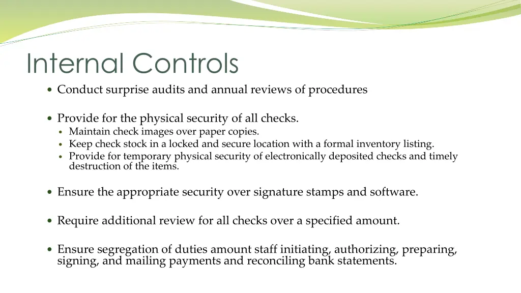 internal controls