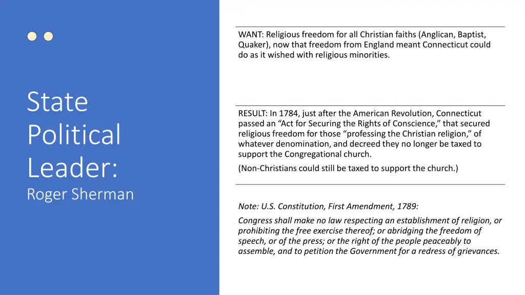 want religious freedom for all christian faiths