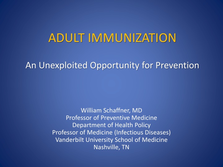 adult immunization