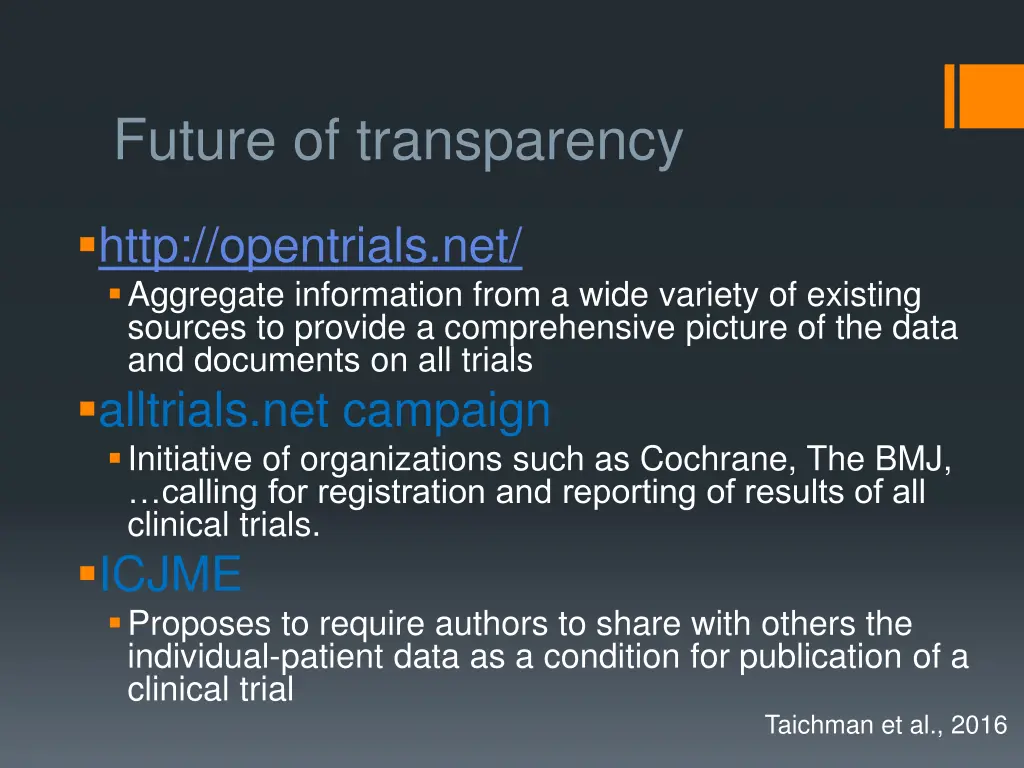 future of transparency