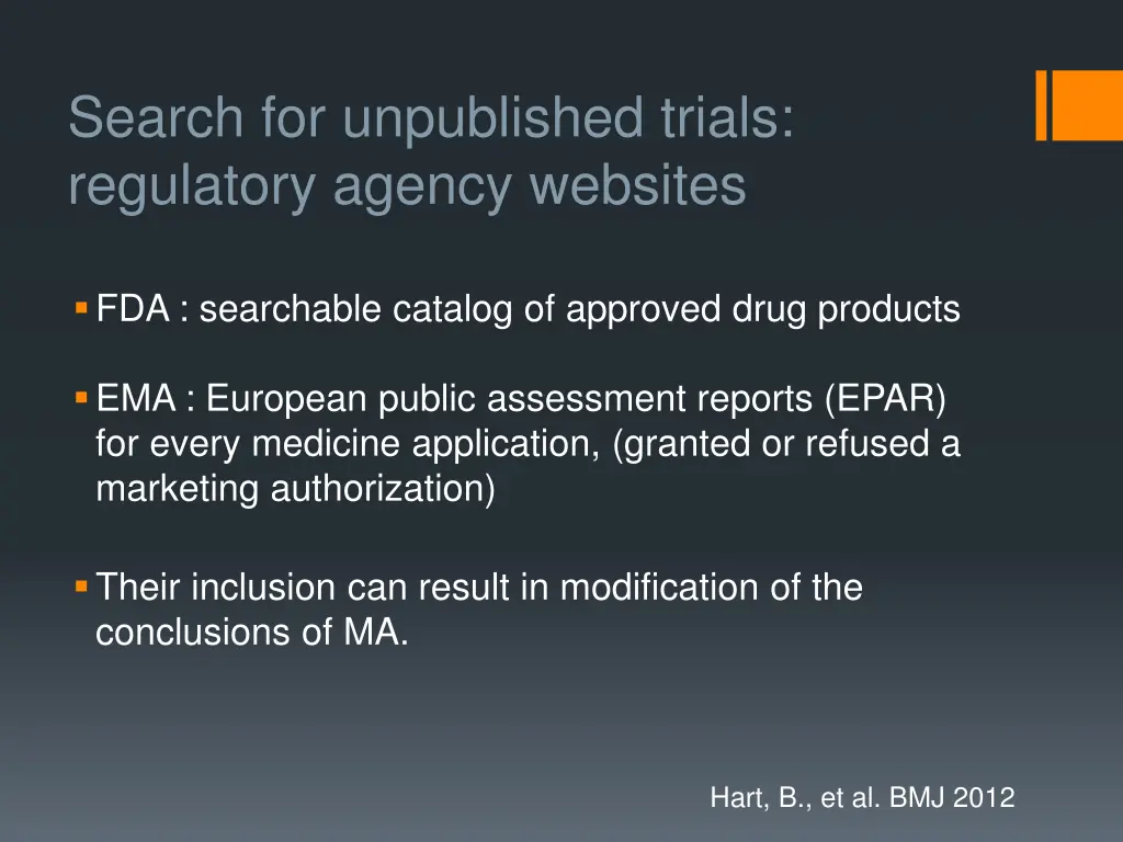 search for unpublished trials regulatory agency