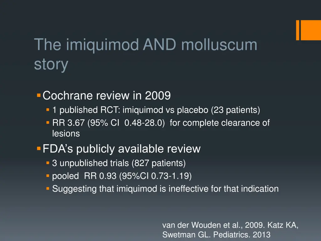 the imiquimod and molluscum story