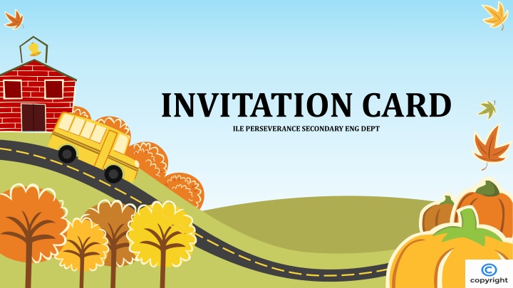 invitation card ile perseverance secondary