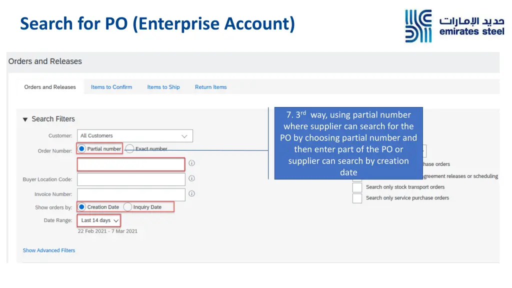 search for po enterprise account 3