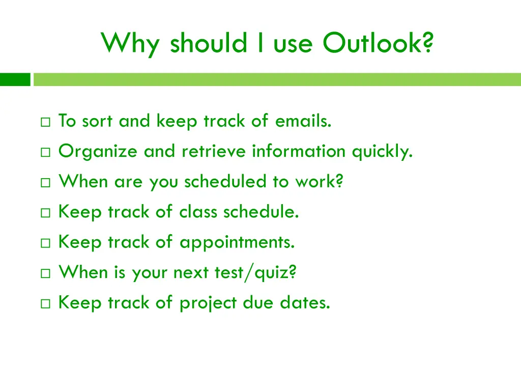 why should i use outlook