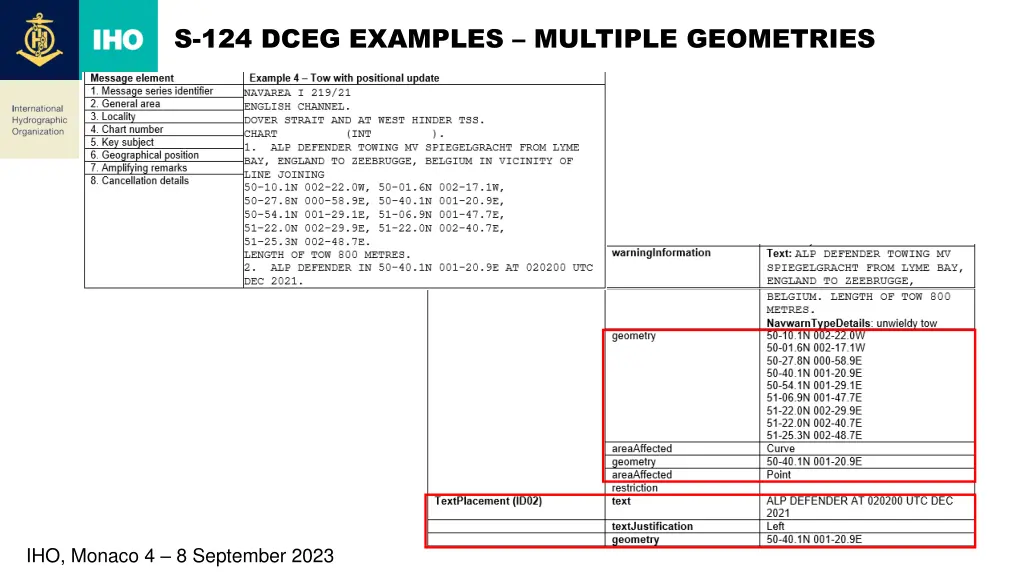 s 124 dceg examples multiple geometries