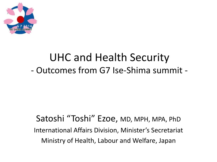 uhc and health security outcomes from