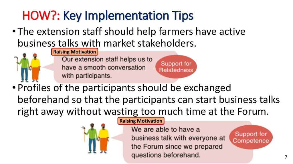 how how key the extension staff should help