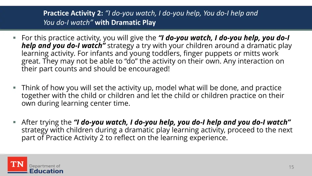 practice activity 2 i do you watch i do you help