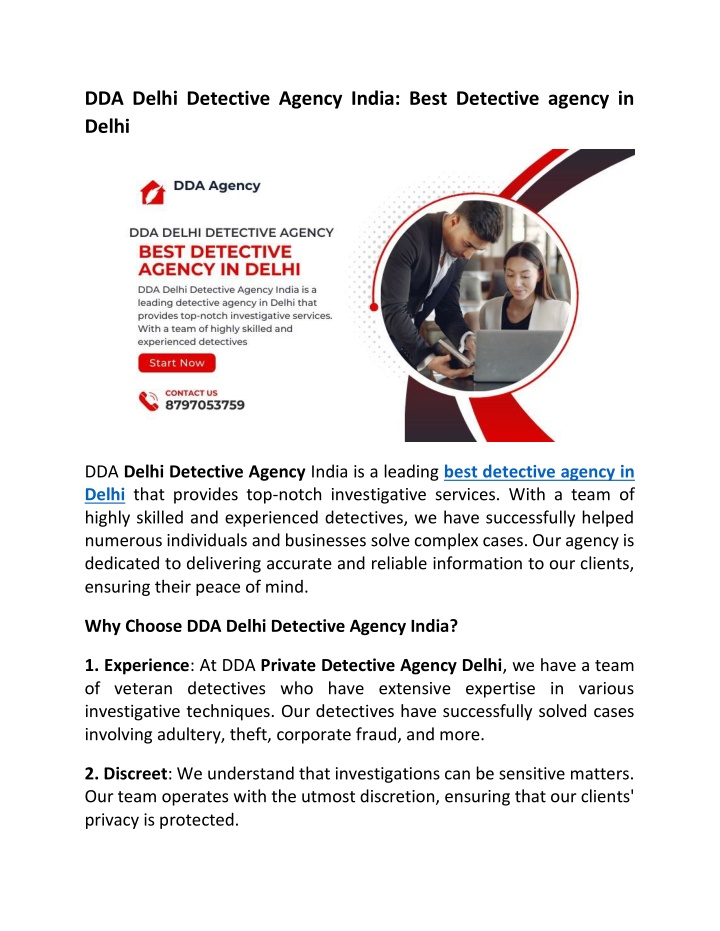 dda delhi detective agency india best detective