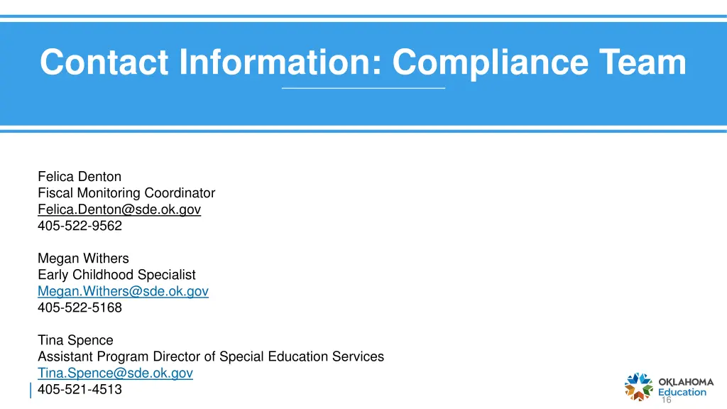 contact information compliance team