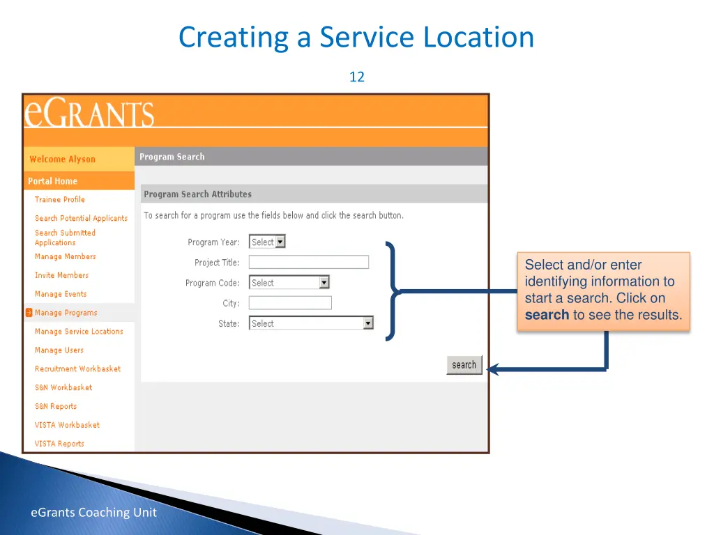 creating a service location