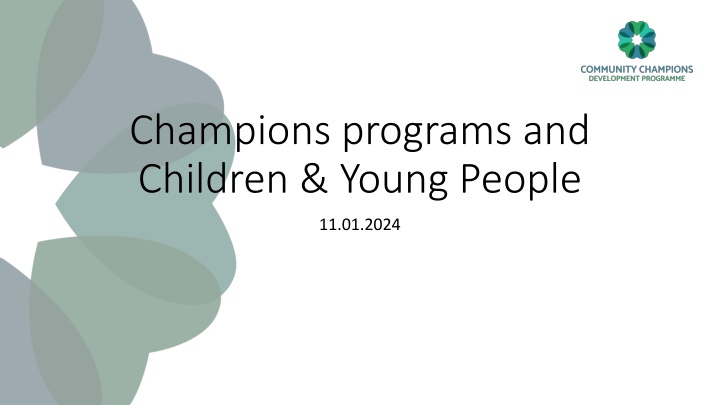 champions programs and children young people