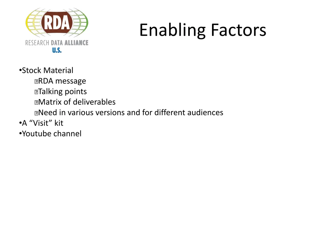 enabling factors