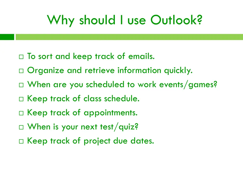 why should i use outlook