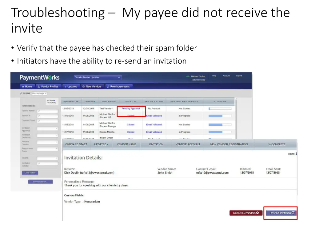 troubleshooting my payee did not receive