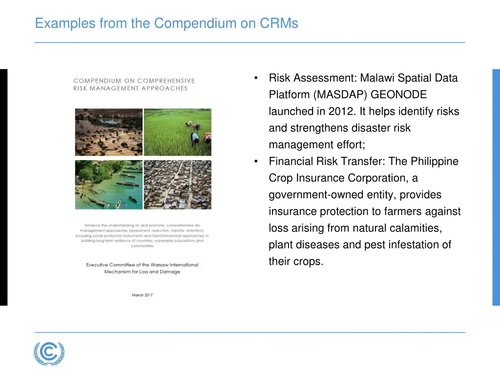 examples from the compendium on crms