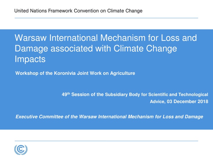 warsaw international mechanism for loss