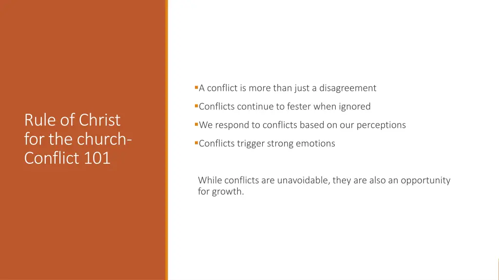 a conflict is more than just a disagreement