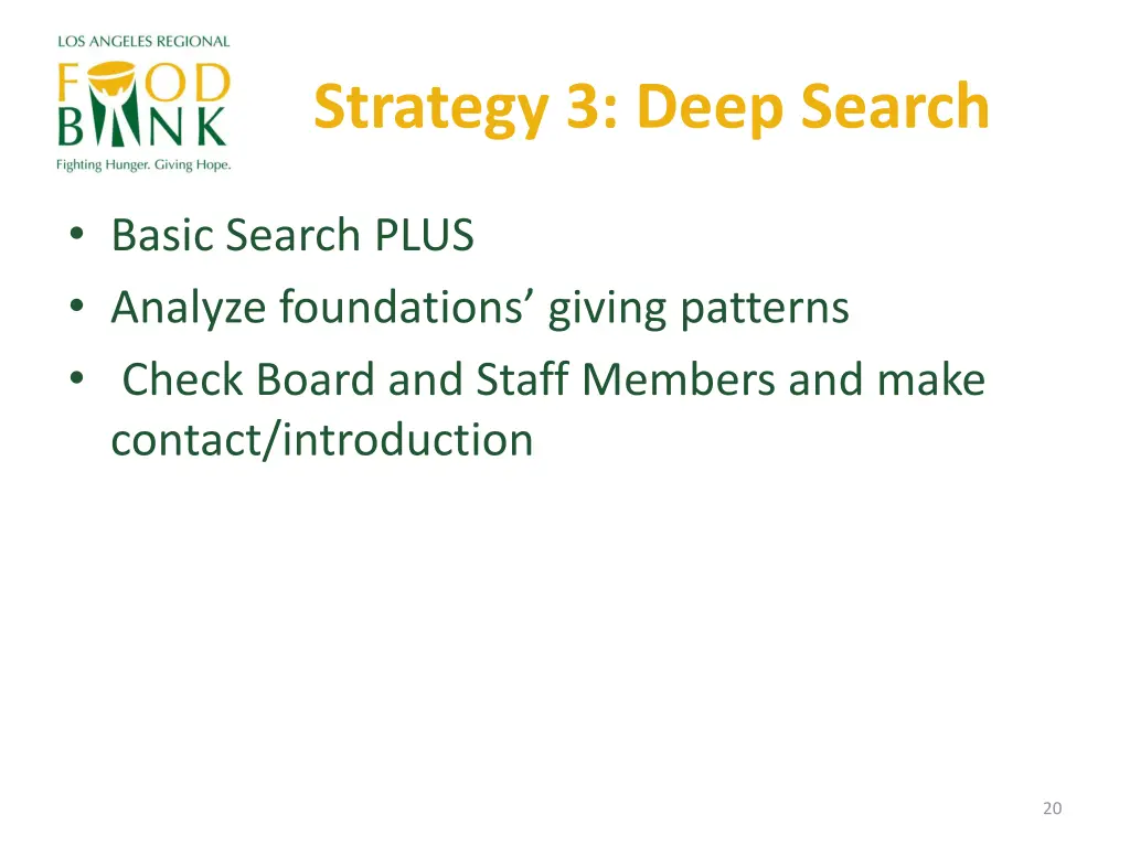 strategy 3 deep search