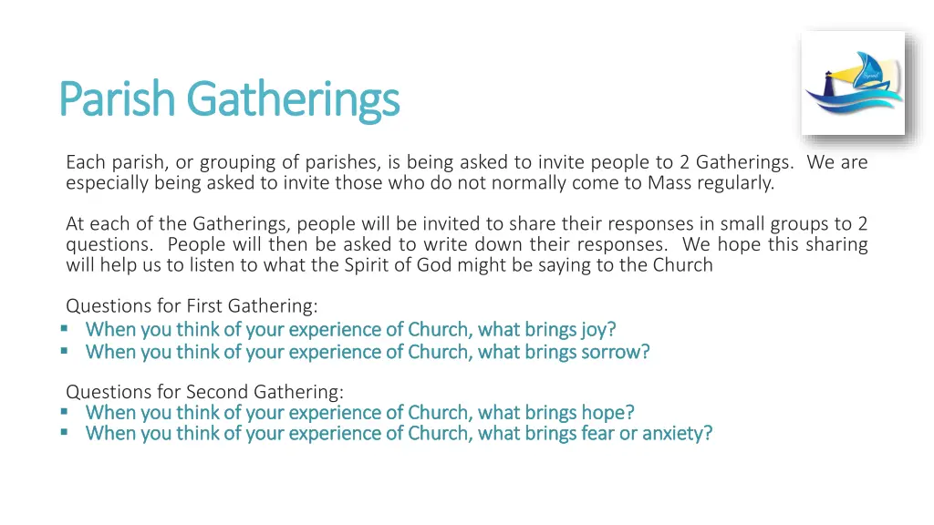 parish gatherings parish gatherings