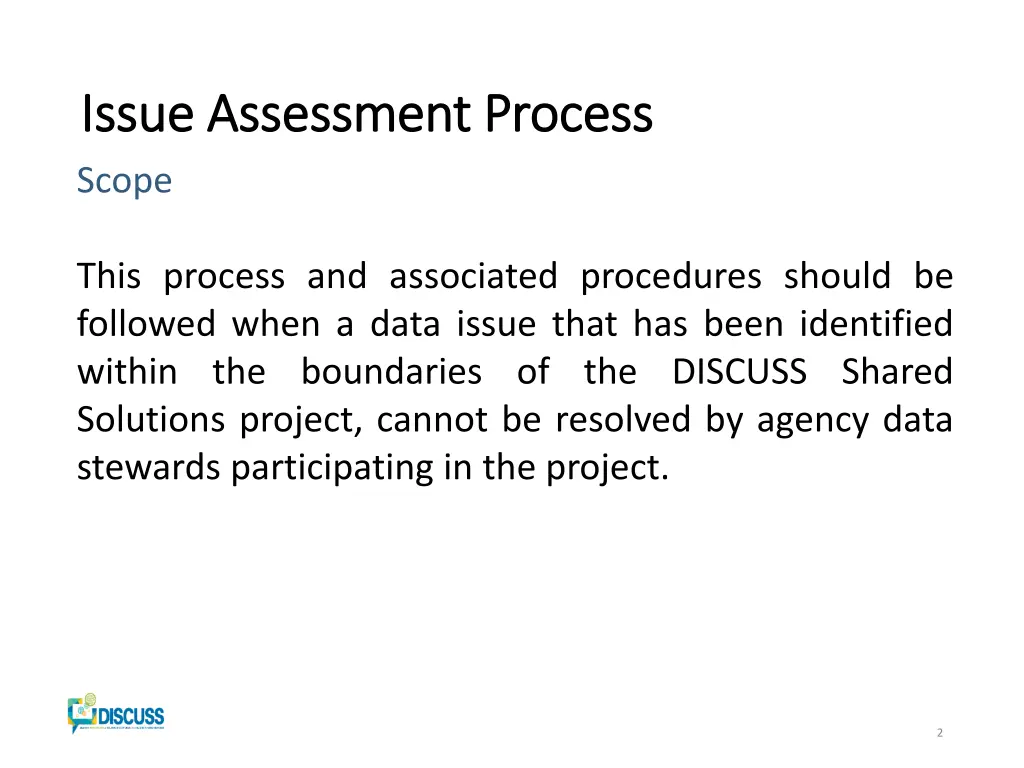 issue assessment process issue assessment process 1