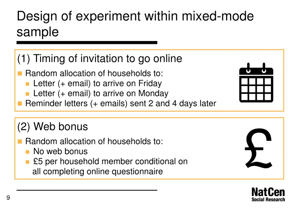 design of experiment within mixed mode sample 1