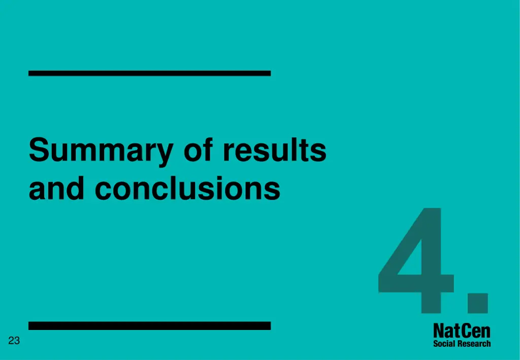 summary of results and conclusions