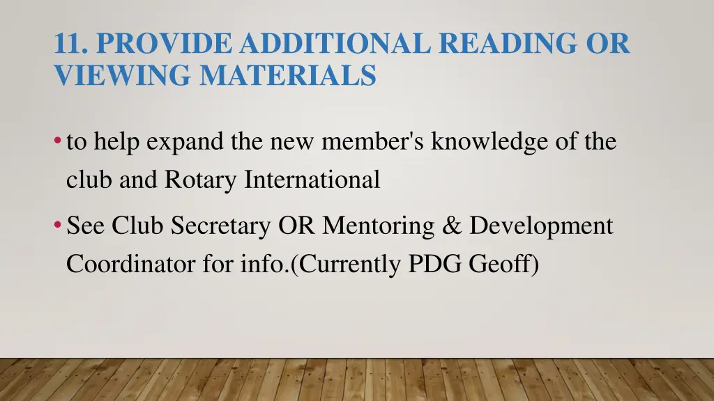 11 provide additional reading or viewing materials