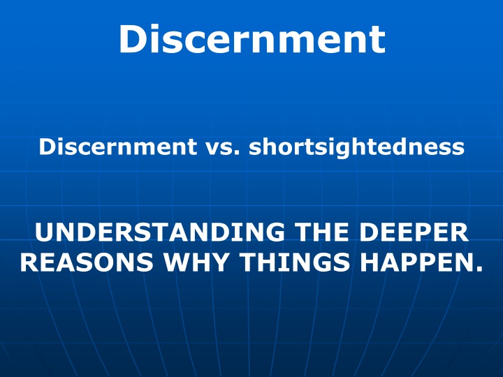 discernment