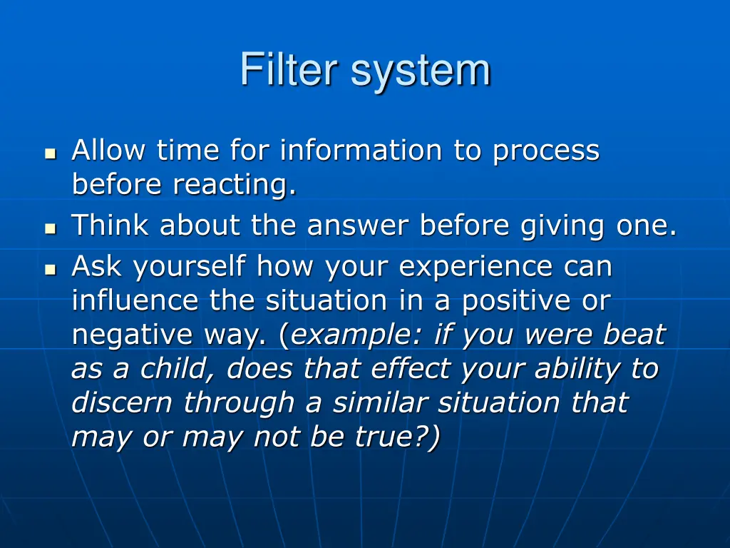 filter system