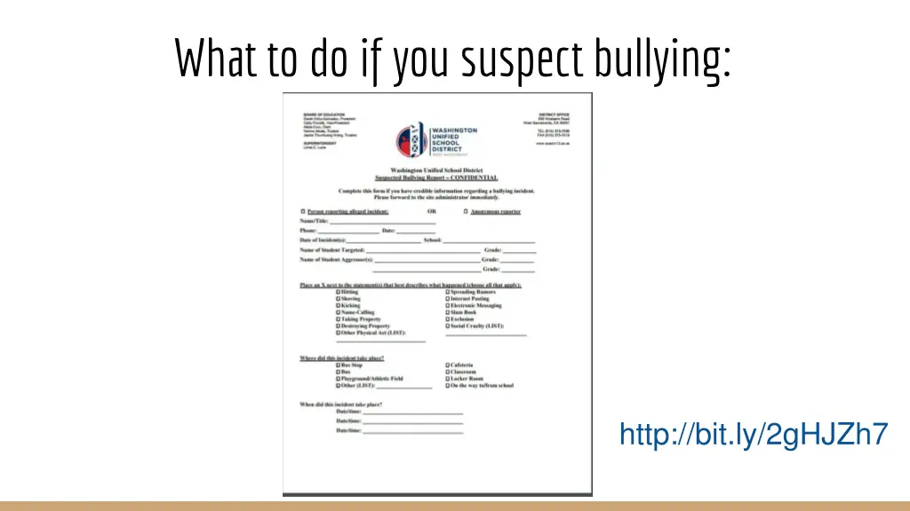 what to do if you suspect bullying 1