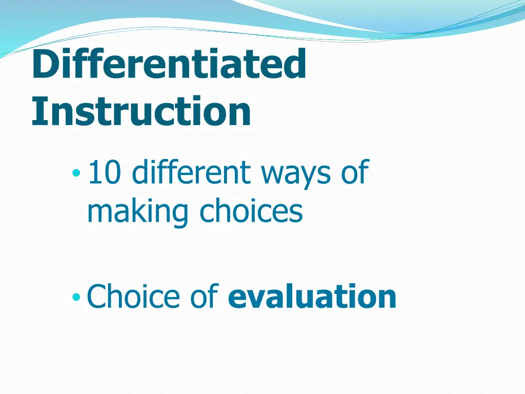 differentiated instruction