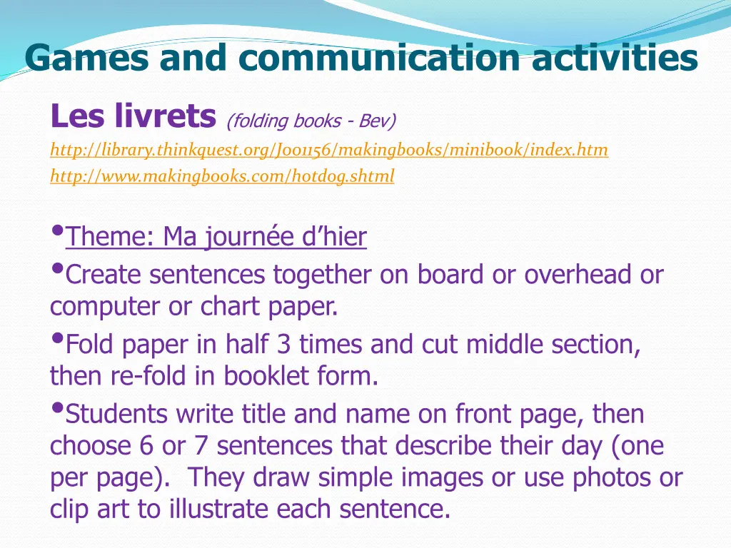 games and communication activities 6