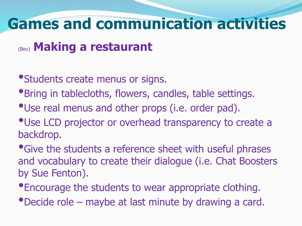 games and communication activities 7